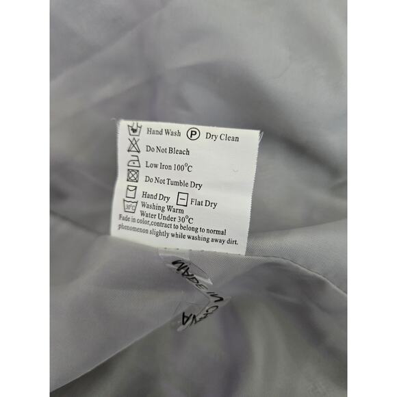 Vintage Mod'land Paris Tweed Wool Blend Academia Large Button Blazer Jacket Sz L - Picture 10 of 14